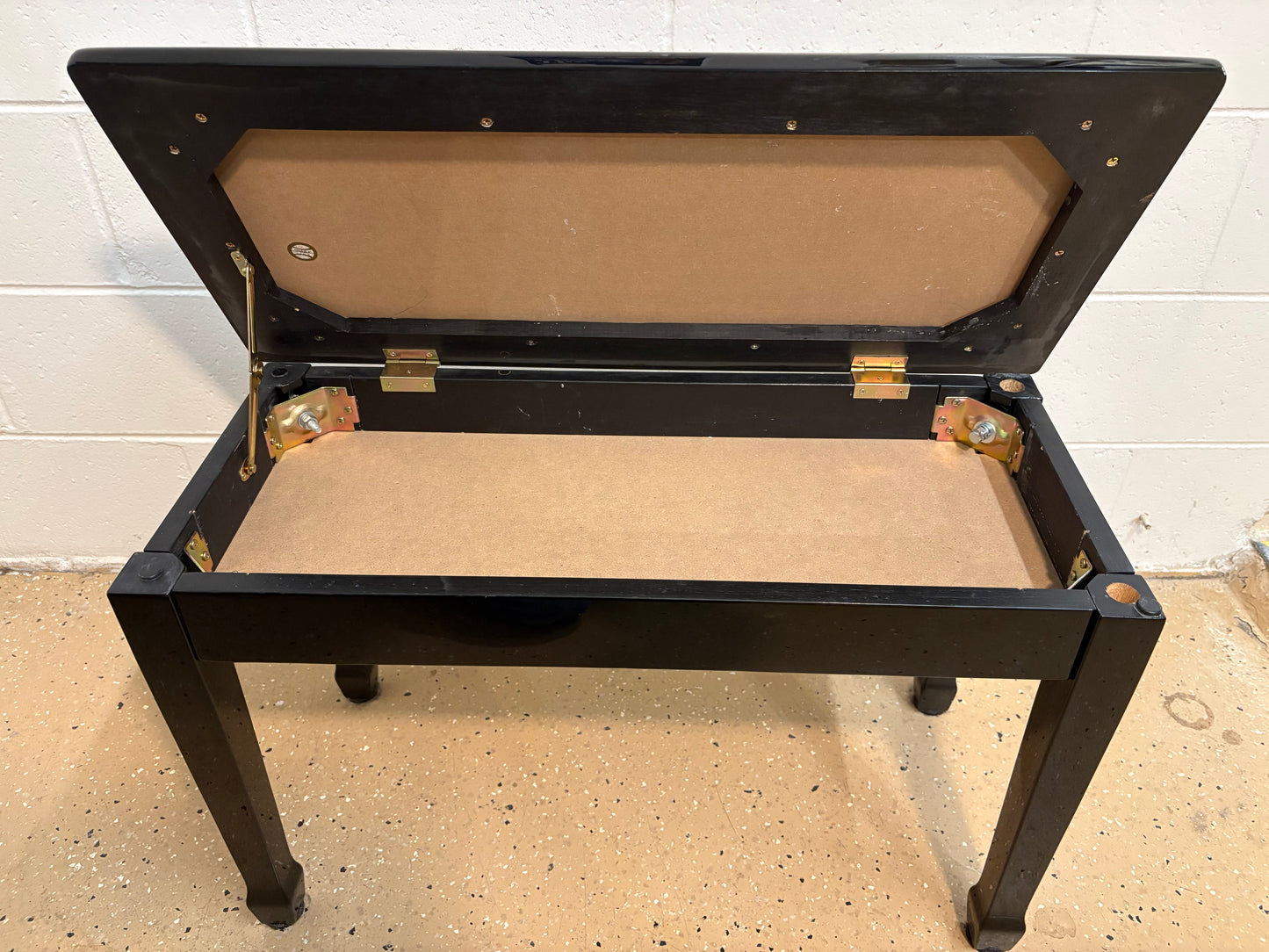 Classic Black Piano Bench