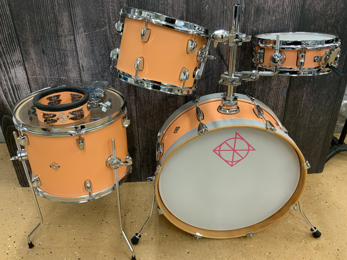 Dixon Little Roomer 5 pc Drum Shell Pack PODL520PF - Peach Fuzz