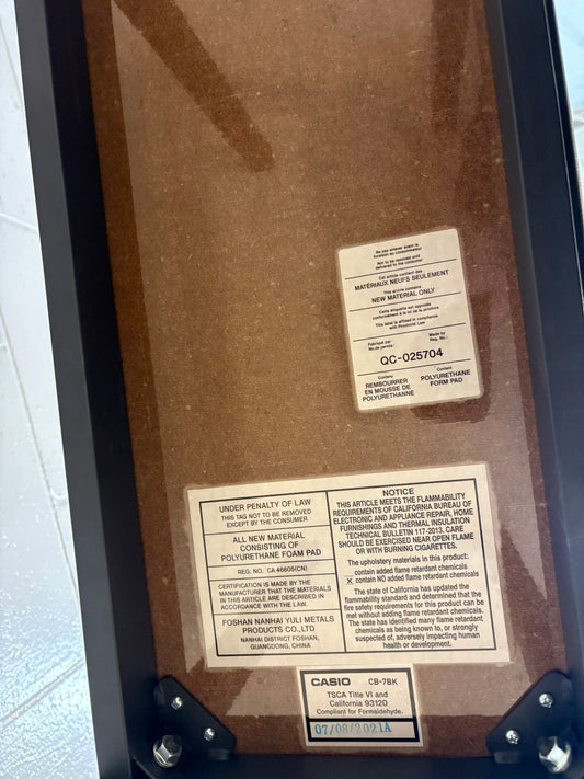 Casio CB7BK Classic Piano Bench Black