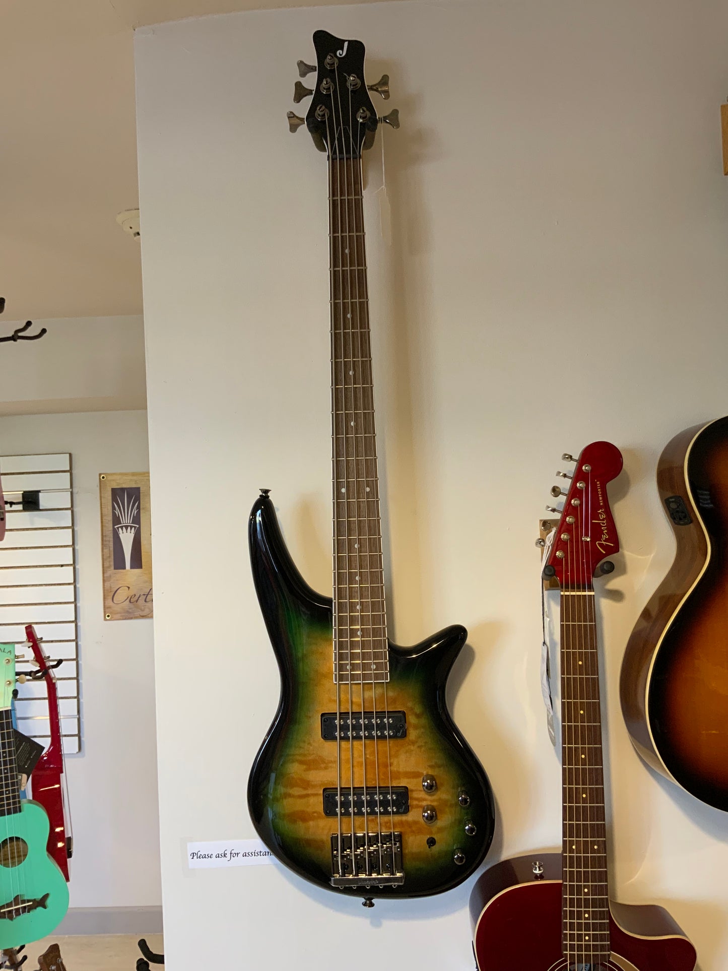 Jackson JS3QV Spectra Bass - Alien Burst (used-near mint factory 2nd)