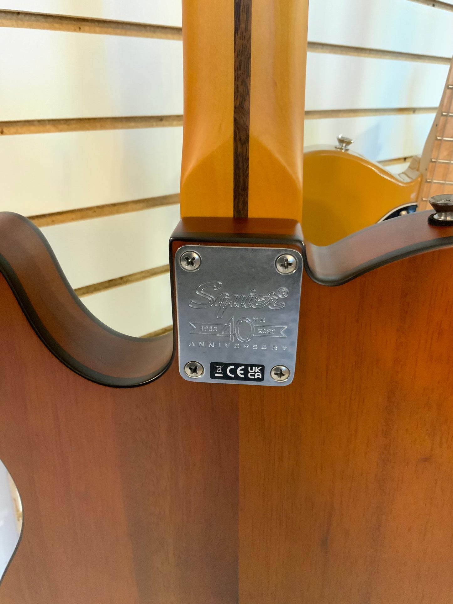 Squier 40th Anniversary Telecaster Vintage Edition Satin Mocha (used-near mint factory 2nd)