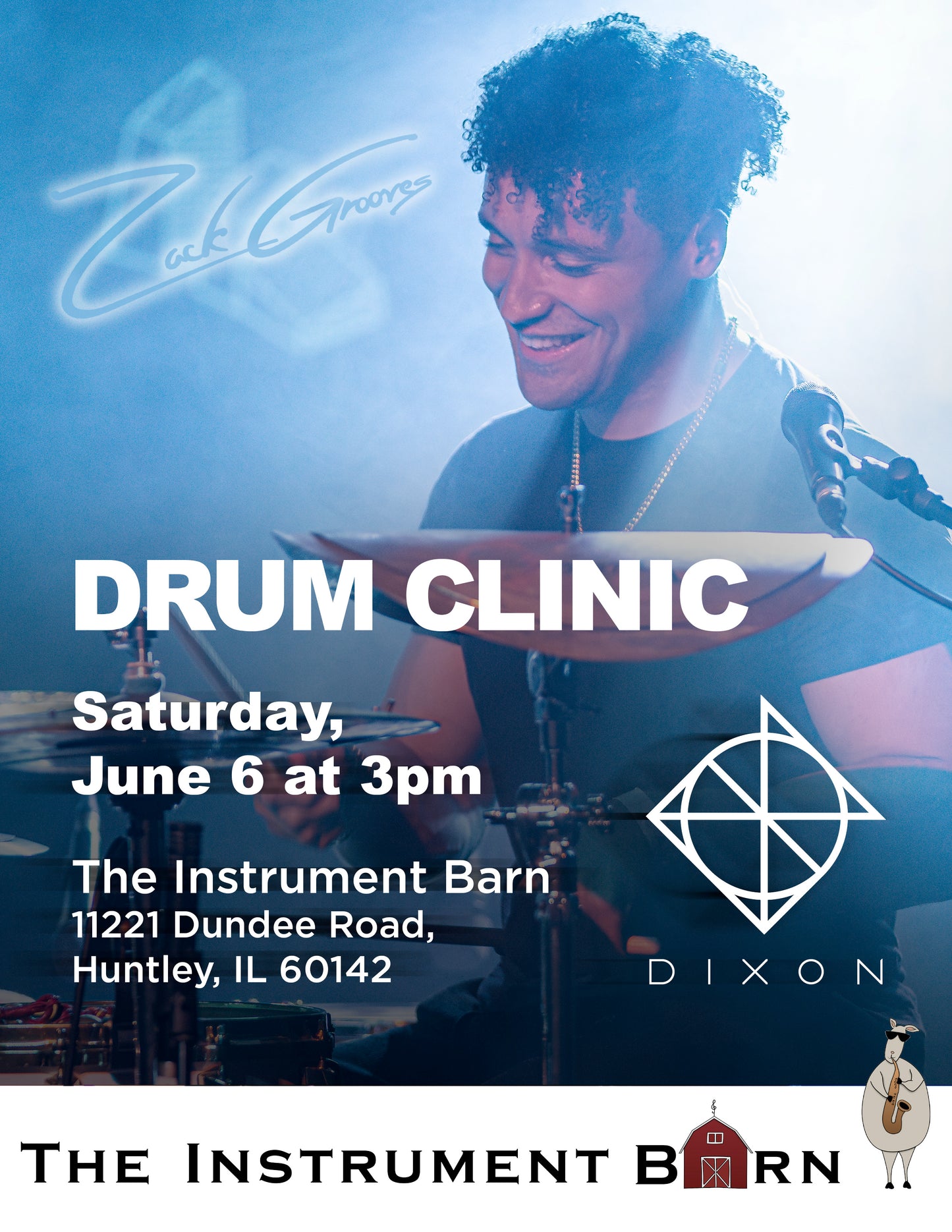 Zack Grooves Drum Clinic Sponsored by Dixon Drums