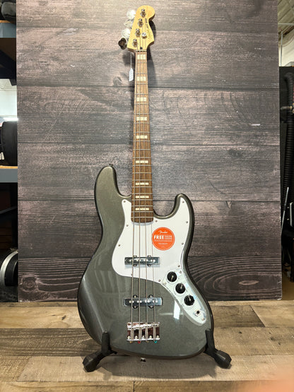 Squier Affinity Series Active Jazz Bass - Charcoal Frost Metallic (used, near mint factory 2nd)