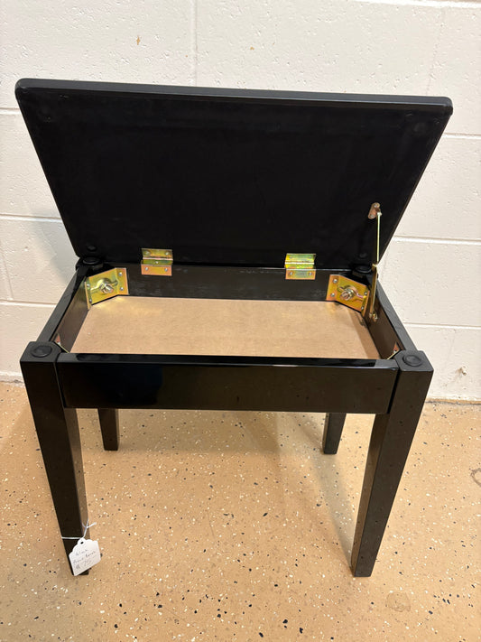 Classic Black Piano Bench