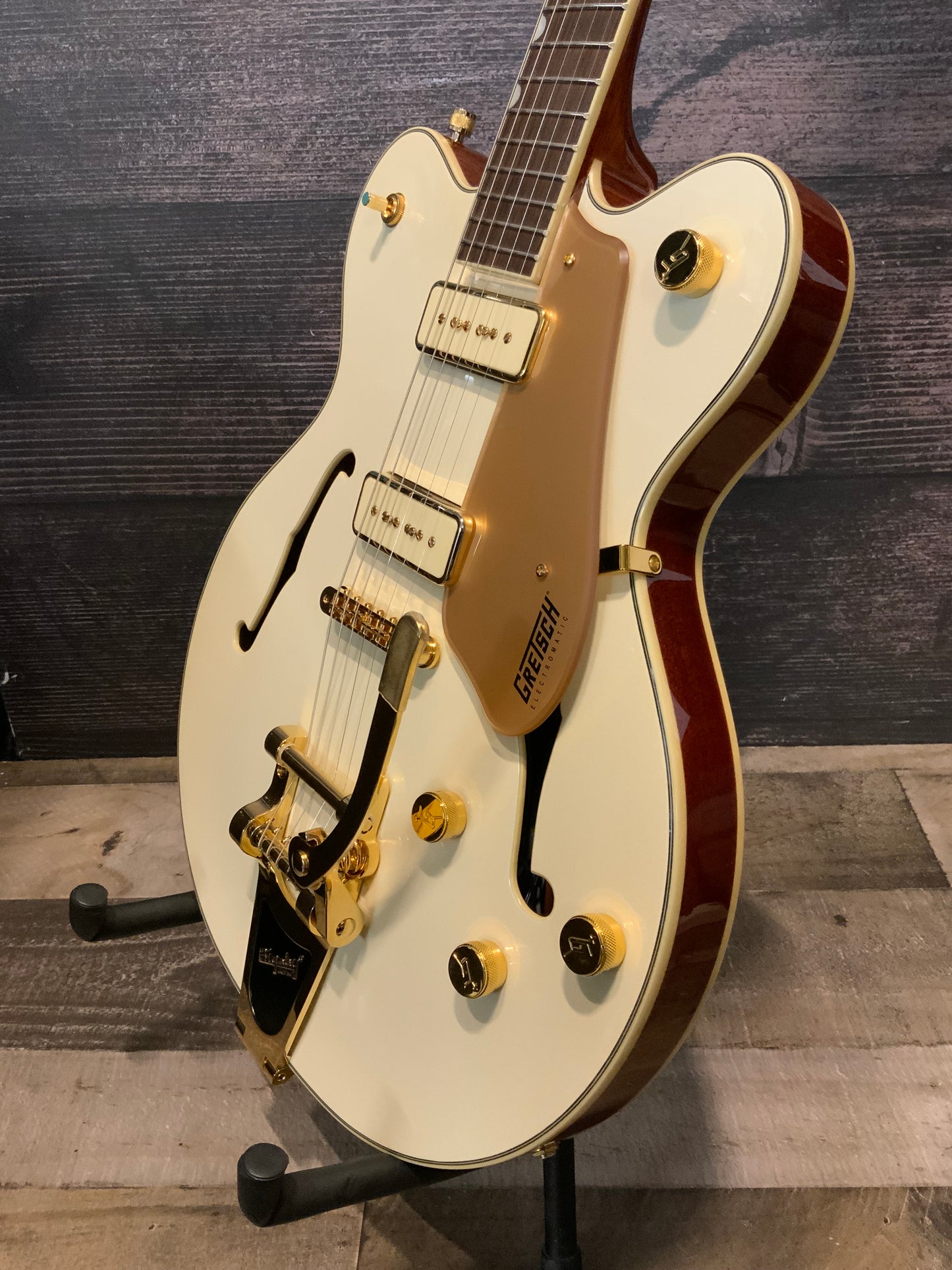 Gretsch Electromatic LTD Pristine Center Block Double-Cut Electric Guitar - White Gold (used, excellent condition)