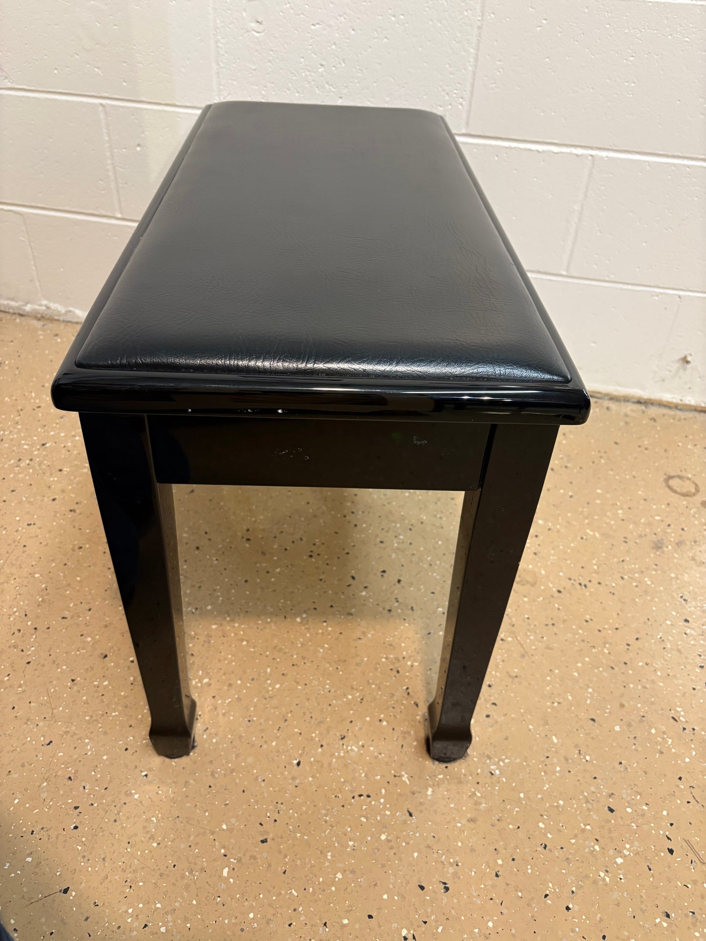 Classic Black Piano Bench