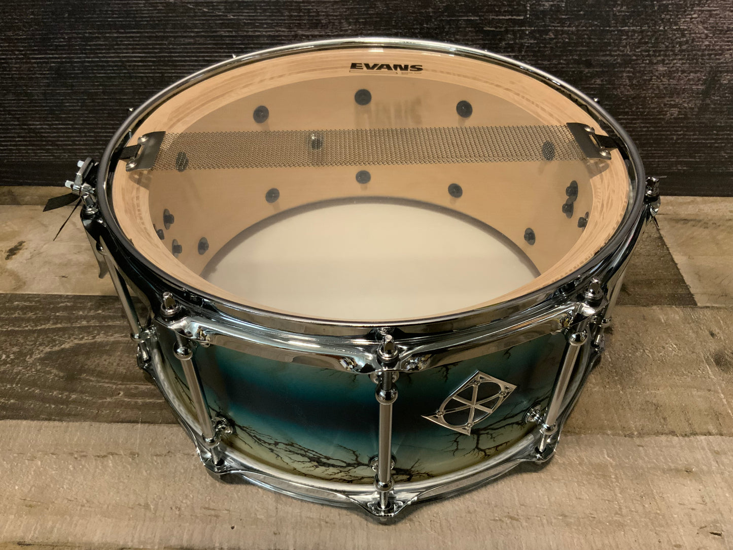 Dixon Artisan Ash Enchanted Electric Blue Burst 6.5” x 14” Snare PDSAN654EA