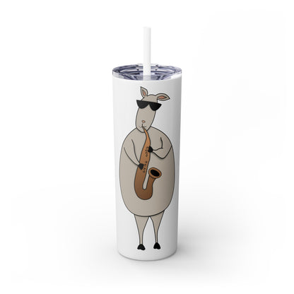 Skinny Tumbler with Straw, 20oz