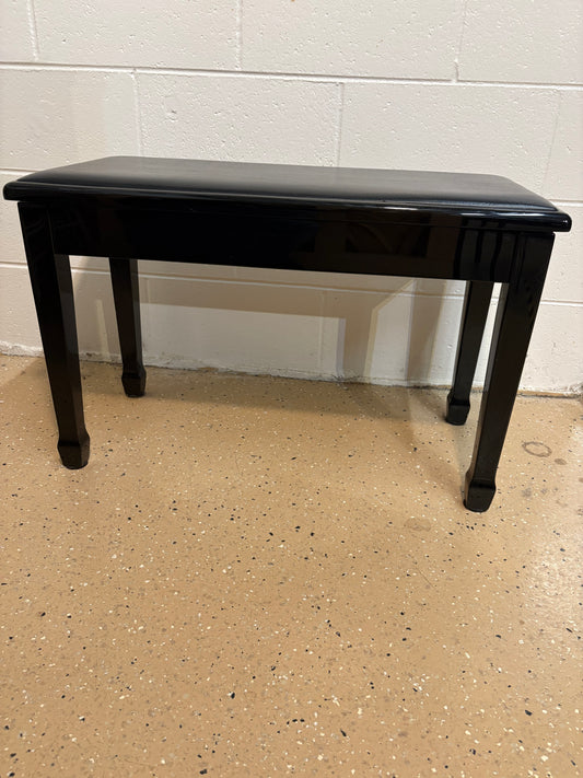 Classic Black Piano Bench
