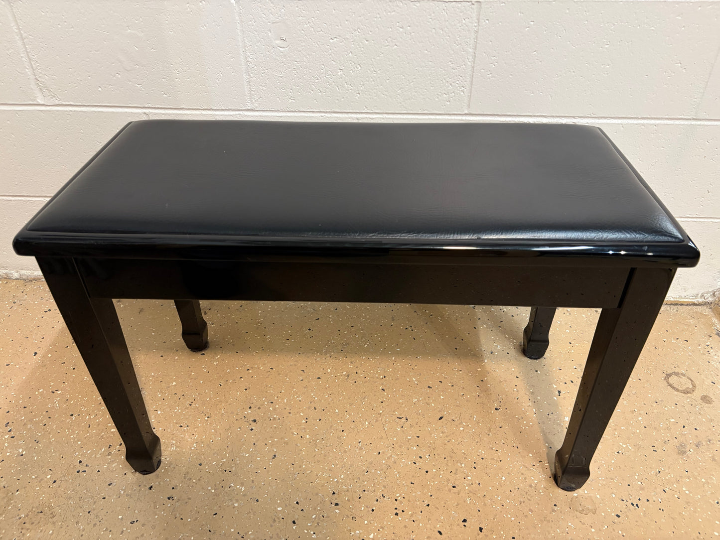 Classic Black Piano Bench