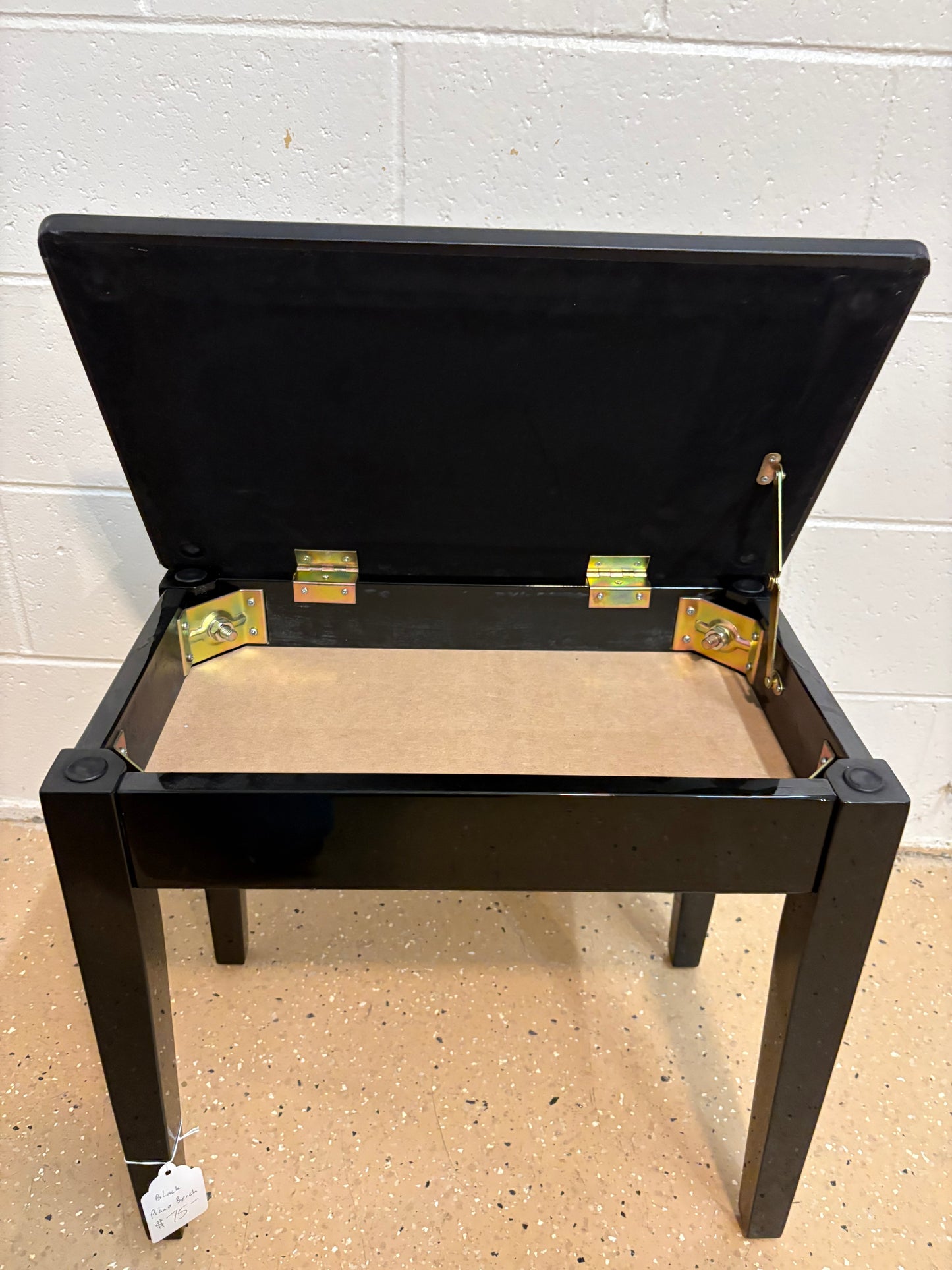 Classic Black Piano Bench