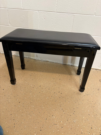 Classic Black Piano Bench