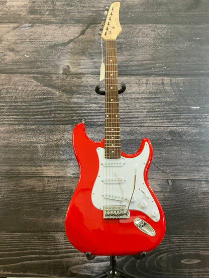 Nashville Guitar Works Strat style electric guitar RED