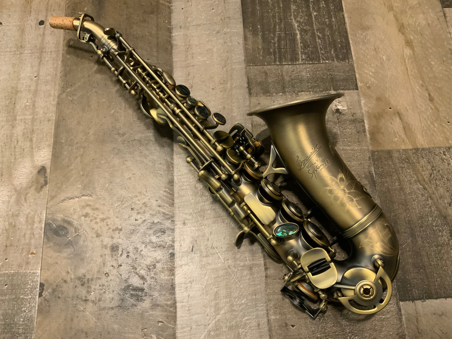 P. Mauriat System-76 Curved Soprano Saxophone SYSTEM-76SCDK - Dark Vintage Lacquer