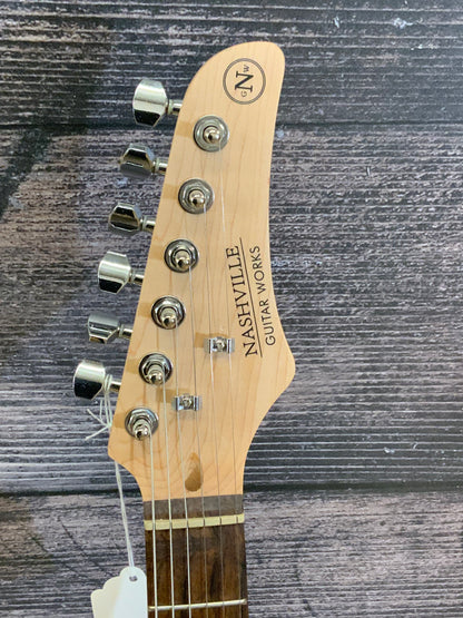 Nashville Guitar Works Strat style electric guitar LIGHT BLUE