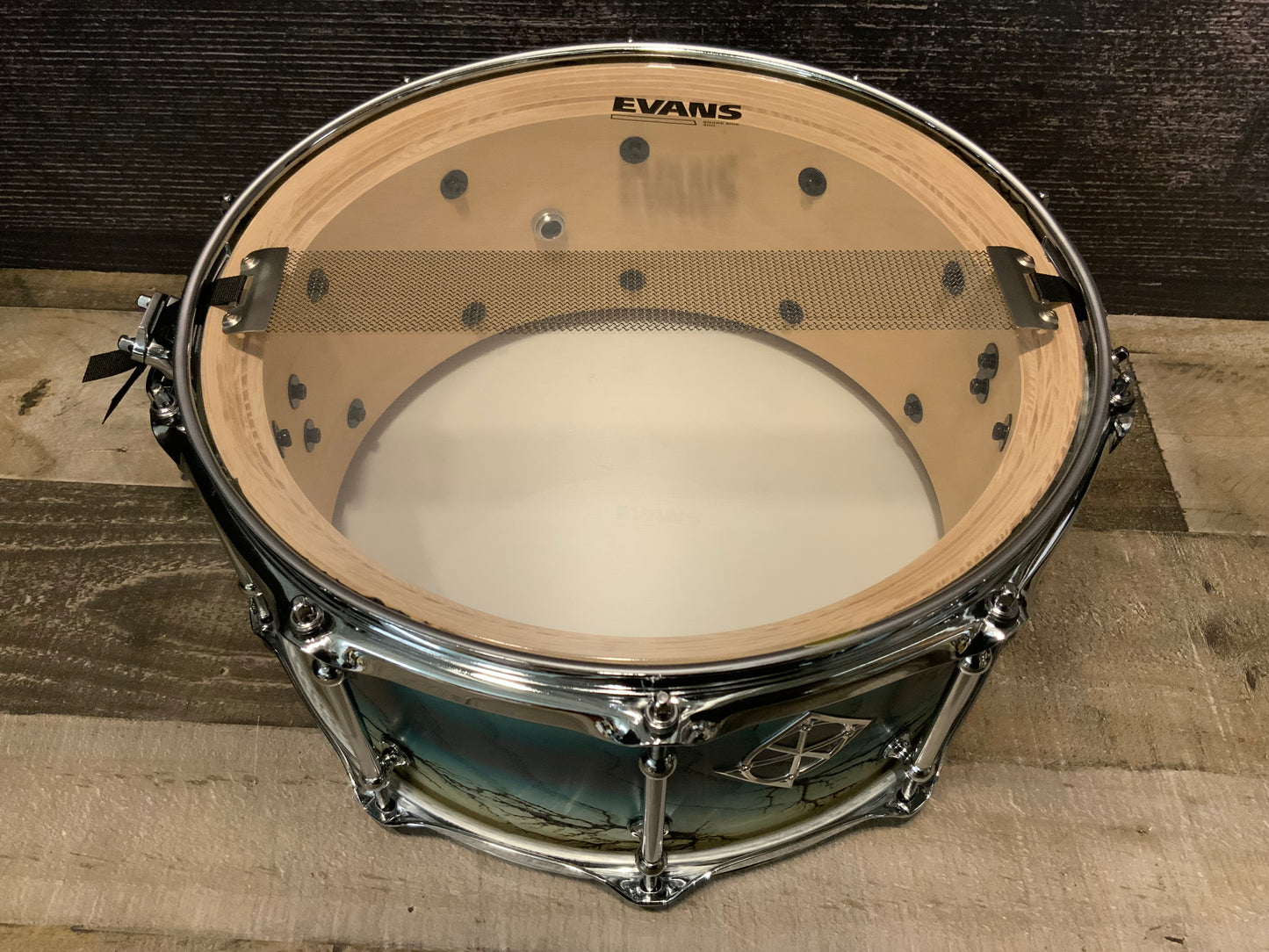Dixon Artisan Ash Enchanted Electric Blue Burst 6.5” x 14” Snare PDSAN654EA