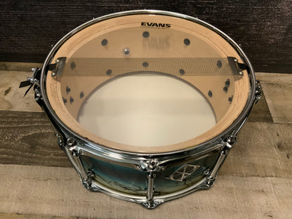 Dixon Artisan Ash Enchanted Electric Blue Burst 6.5” x 14” Snare PDSAN654EA
