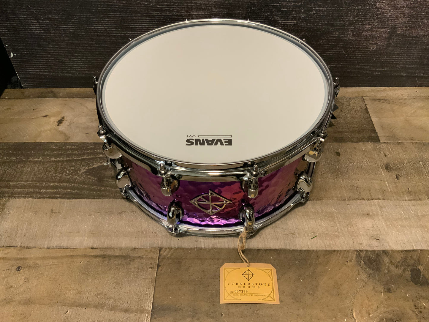 Dixon Cornerstone PDSCST654PTS Purple Titanium 6.5” x 14” Snare Drum