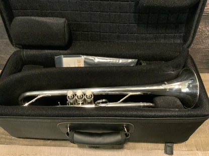 Blessing 1660 Silver Plated Bb Trumpet (used, near mint excellent condition)