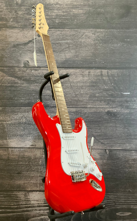 Nashville Guitar Works Strat style electric guitar RED