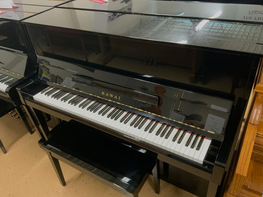 Kawai CX-21D Upright Piano - Gloss Ebony Finish - 1998 #A86186