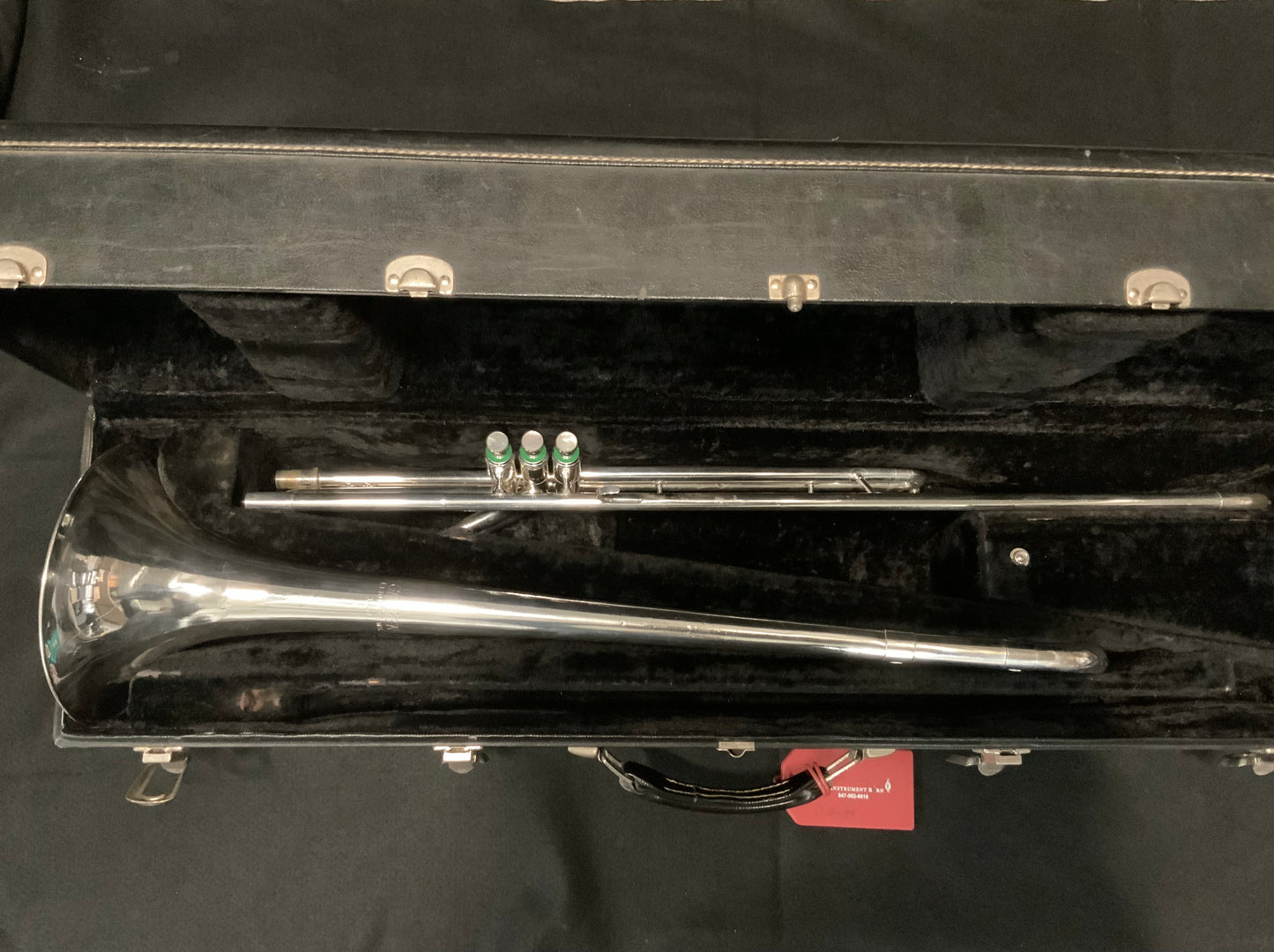 Getzen Silver Valve Trombone - Vintage 1970s