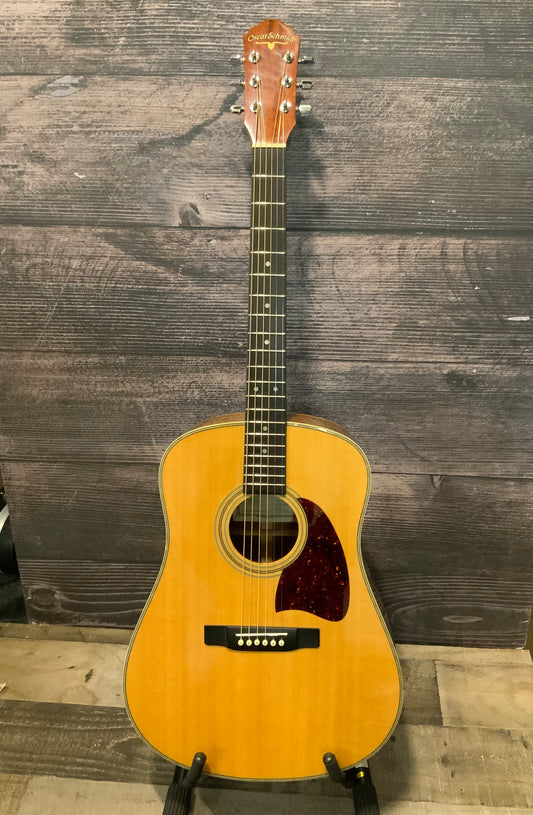 Oscar Schmidt OG-8S Dreadnought Acoustic Guitar with case (used, very good condition)