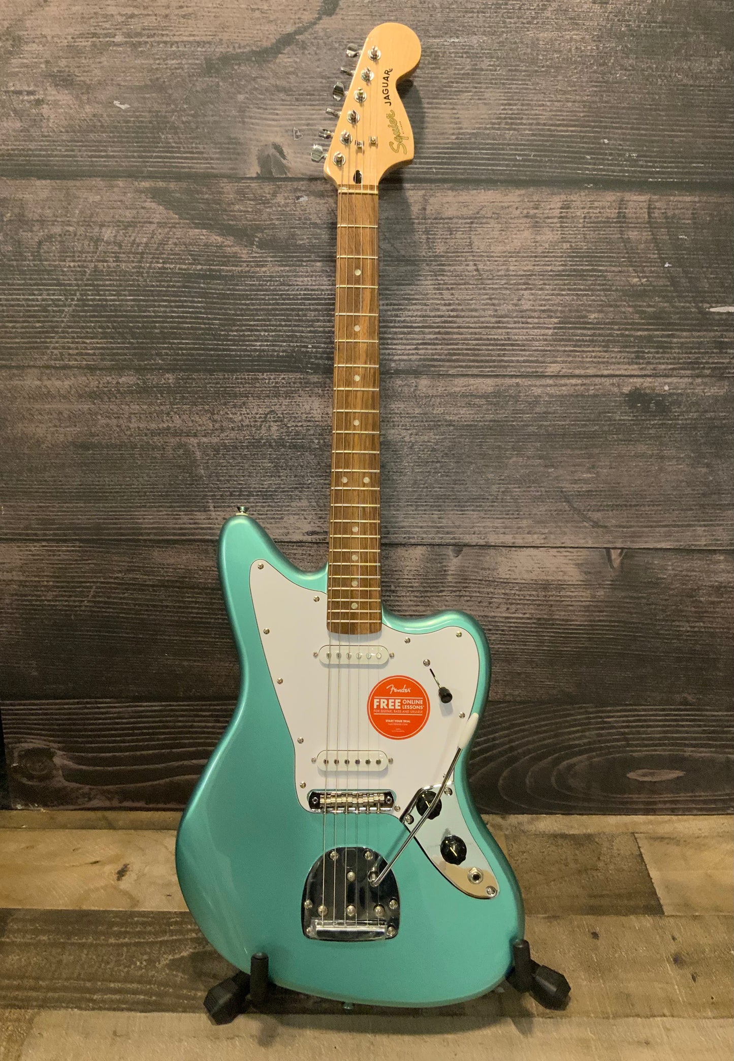 Squier Affinity Series Jaguar - Mystic Seafoam (near mint factory 2nd)
