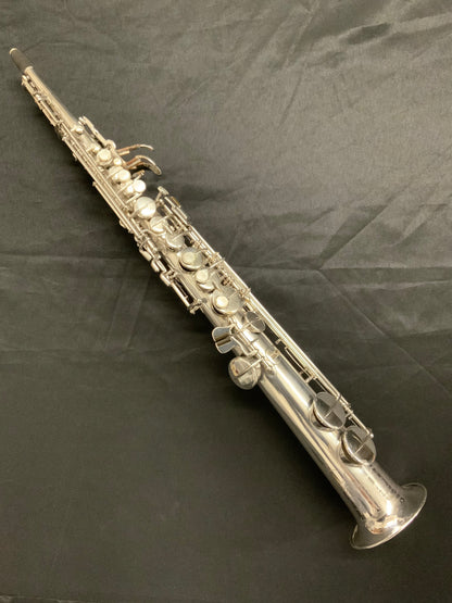 1926 Buescher True Tone Soprano Saxophone - Silver Plated