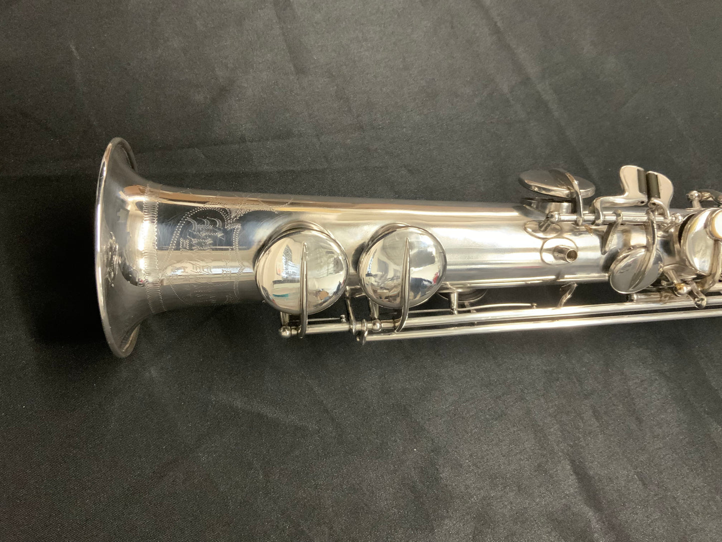 1926 Buescher True Tone Soprano Saxophone - Silver Plated