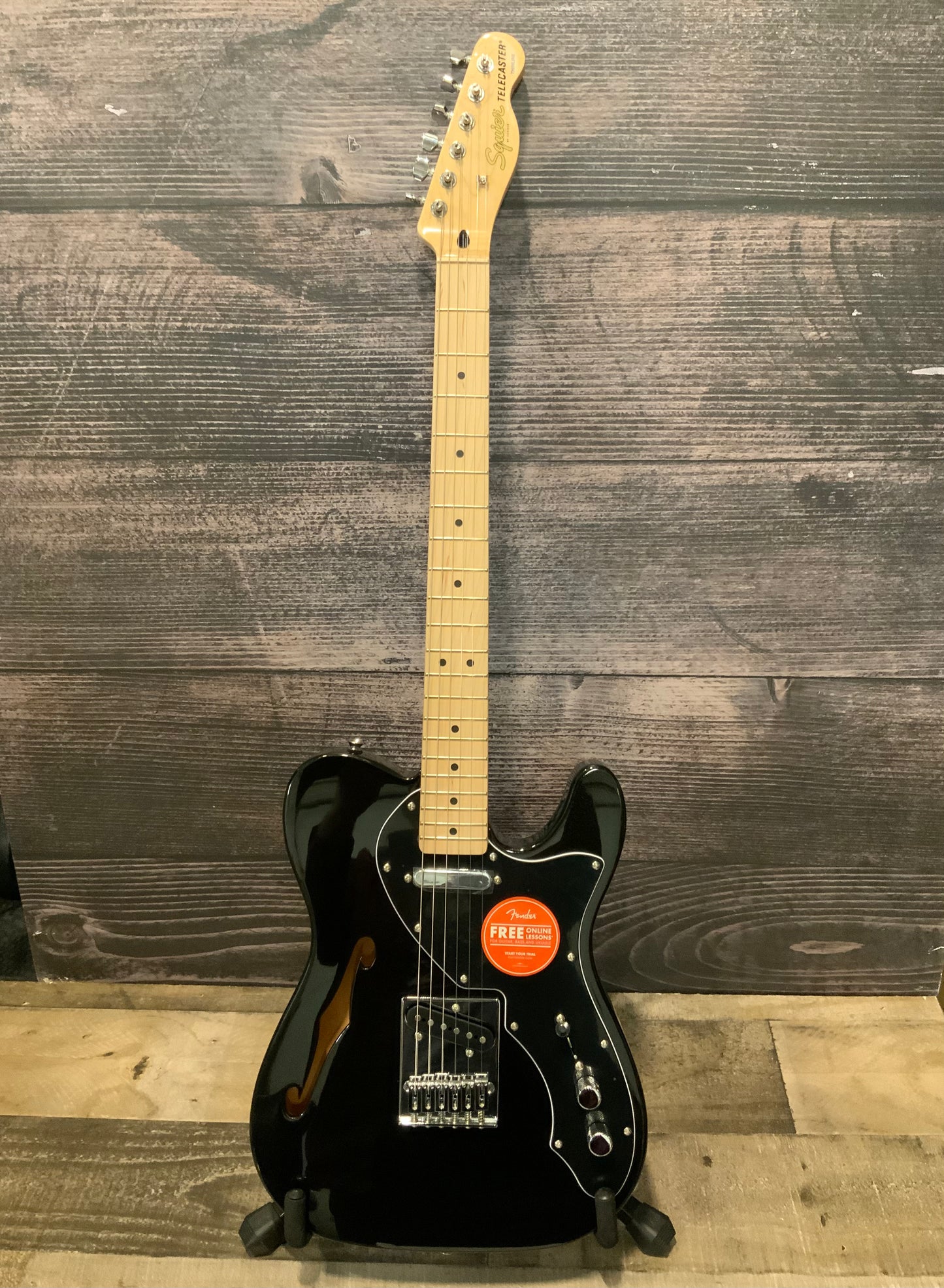 Squier Affinity Series Telecaster Thinline - Metallic Black (used, near mint factory 2nd)