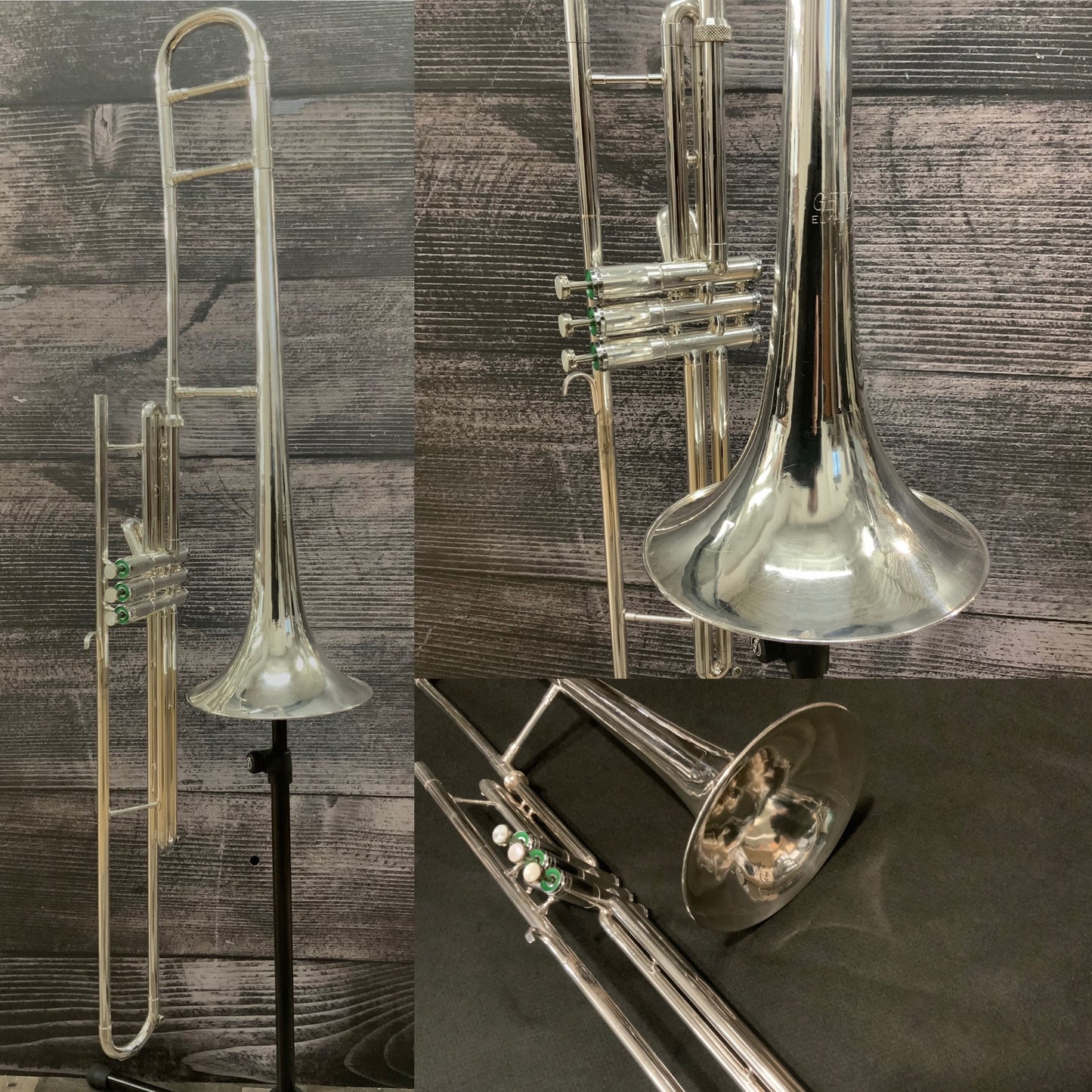 Getzen Silver Valve Trombone - Vintage 1970s