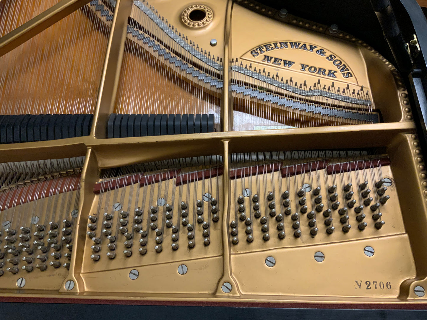 Steinway Model B Ebony Grand Piano - 1966