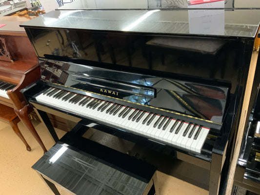 Kawai CX-21D Upright Piano - Gloss Ebony Finish - 1998 #A86180