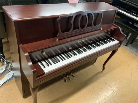 Hallet & Davis Upright Piano - Cherry Finish