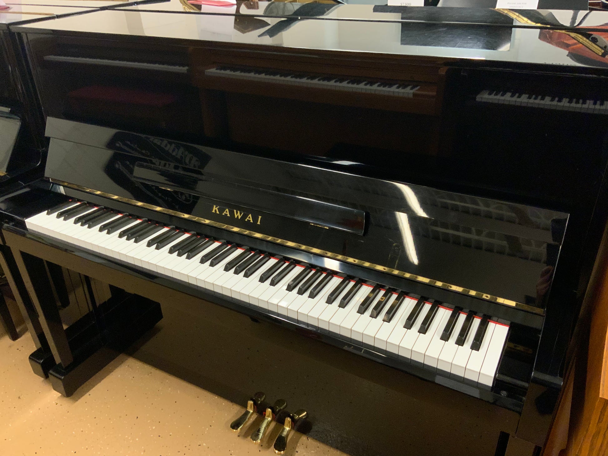 Kawai CX-21D Upright Piano - Gloss Ebony Finish - 1998 #A86186 Kawai CX-21D Upright Piano - Gloss Ebony Finish - 1998 #A86186