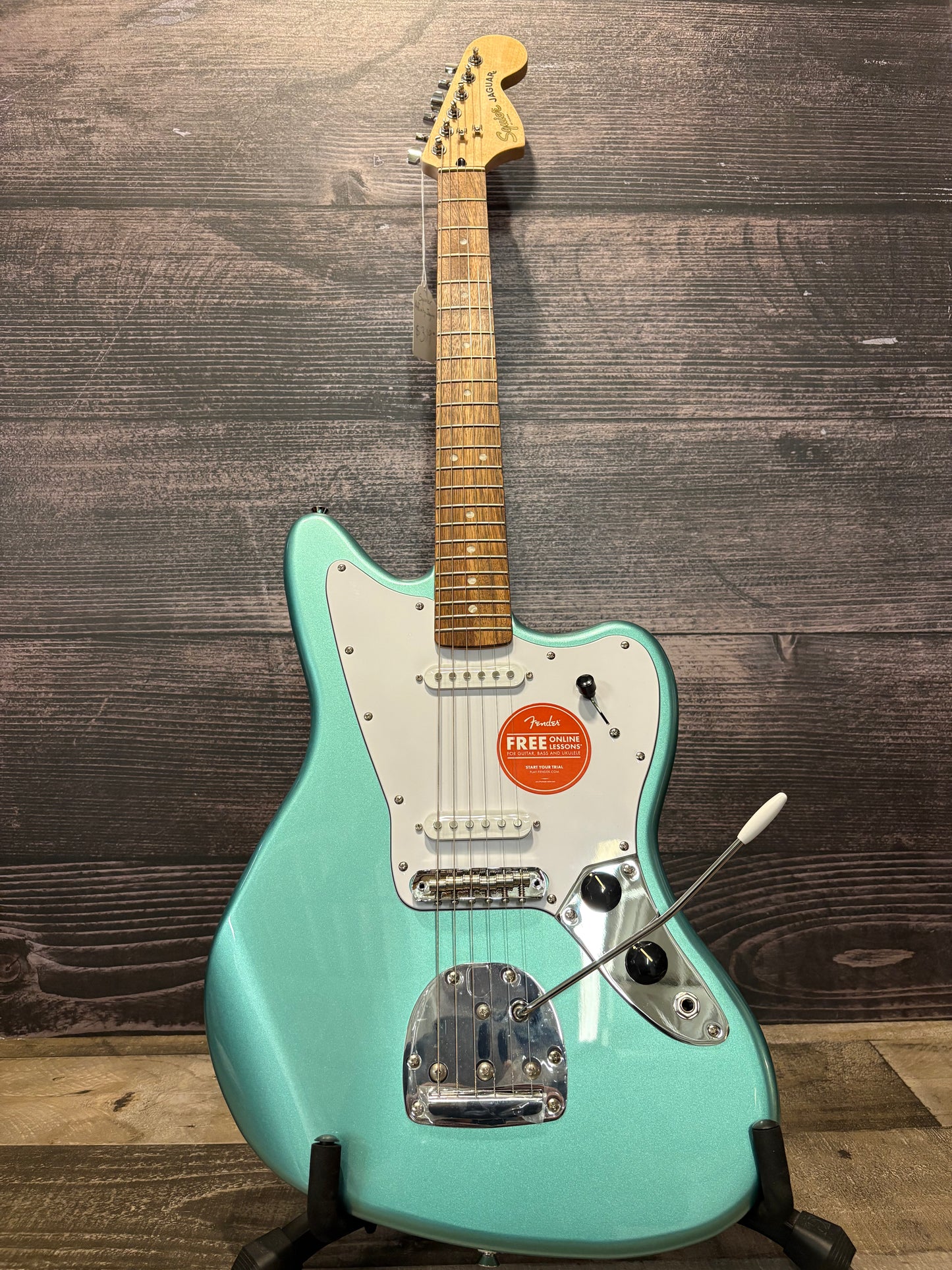 Squier Affinity Series Jaguar - Mystic Seafoam (near mint factory 2nd)