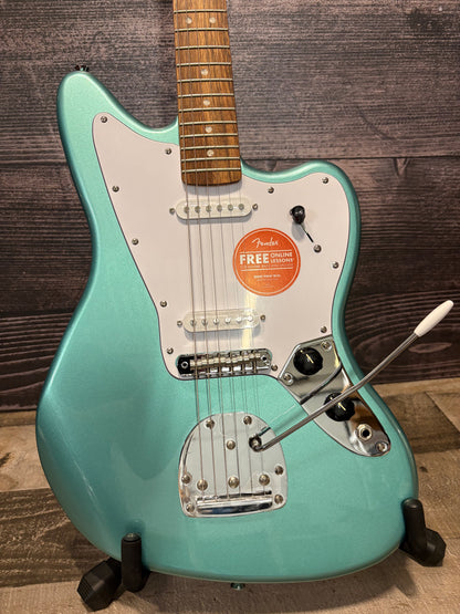 Squier Affinity Series Jaguar - Mystic Seafoam (near mint factory 2nd)