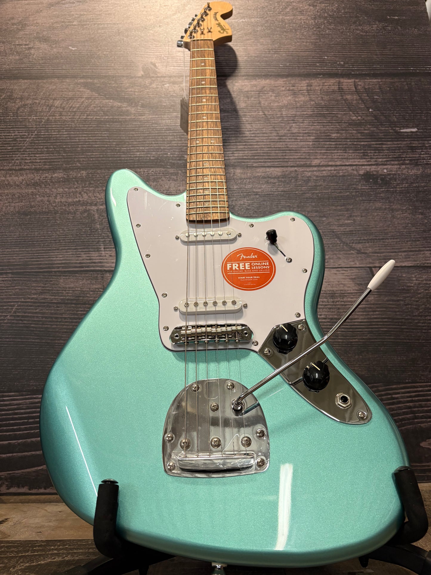 Squier Affinity Series Jaguar - Mystic Seafoam (near mint factory 2nd)
