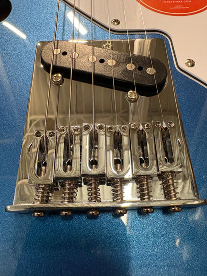 Squier Affinity Series Telecaster Thinline - Lake Placid Blue (near mint factory 2nd)