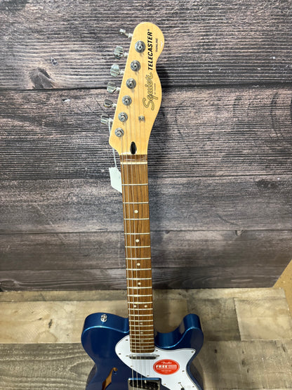 Squier Affinity Series Telecaster Thinline - Lake Placid Blue (near mint factory 2nd)