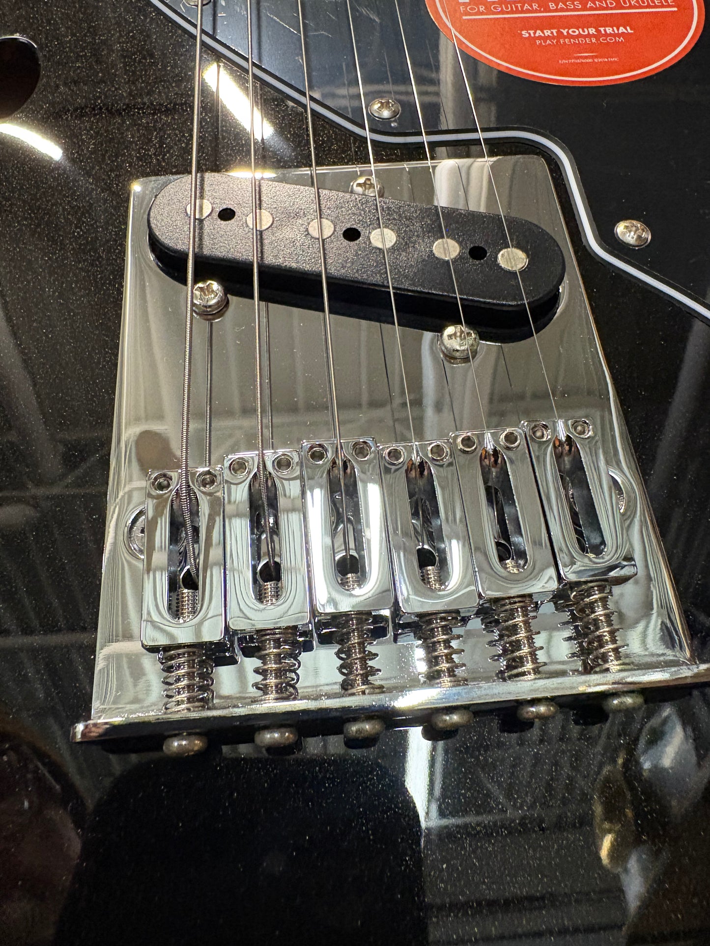 Squier Affinity Series Telecaster Thinline - Metallic Black (used, near mint factory 2nd)