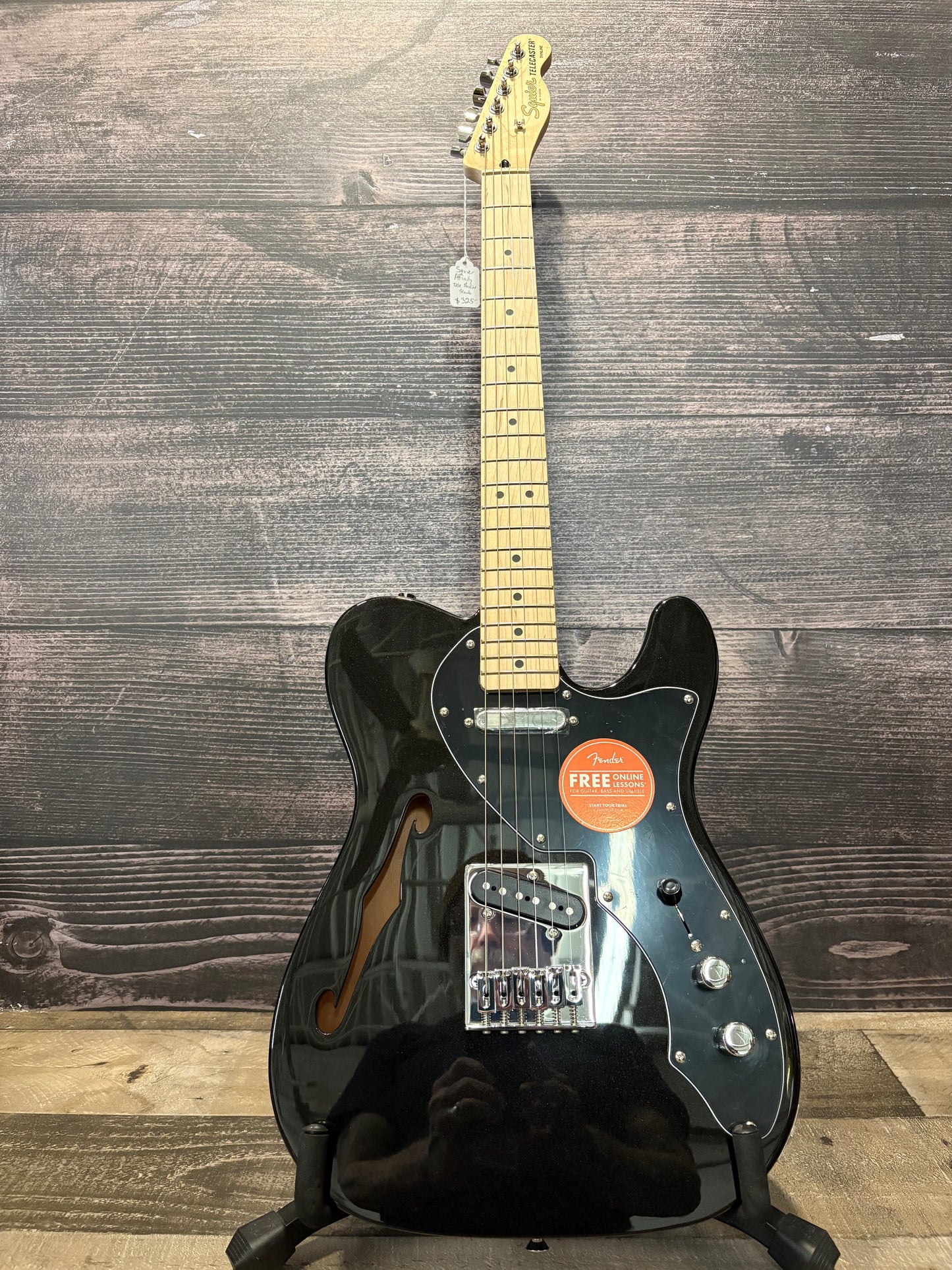 Squier Affinity Series Telecaster Thinline - Metallic Black (used, near mint factory 2nd)