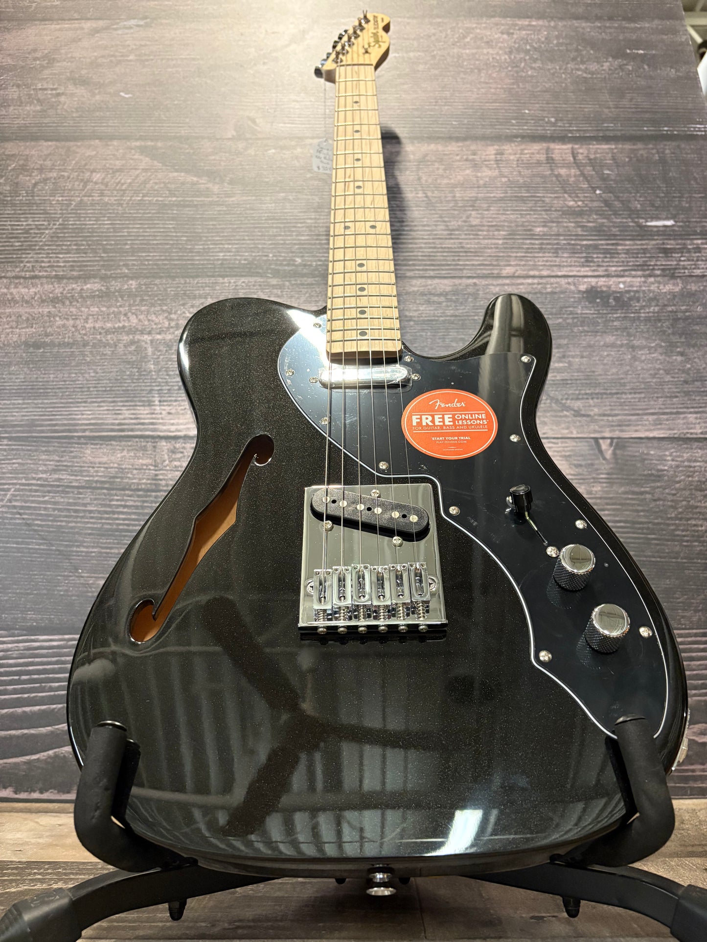 Squier Affinity Series Telecaster Thinline - Metallic Black (used, near mint factory 2nd)