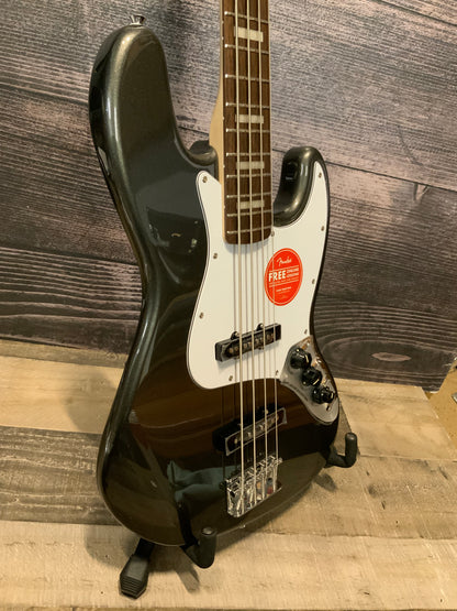 Squier Affinity Series Active Jazz Bass - Charcoal Frost Metallic (used, near mint factory 2nd)