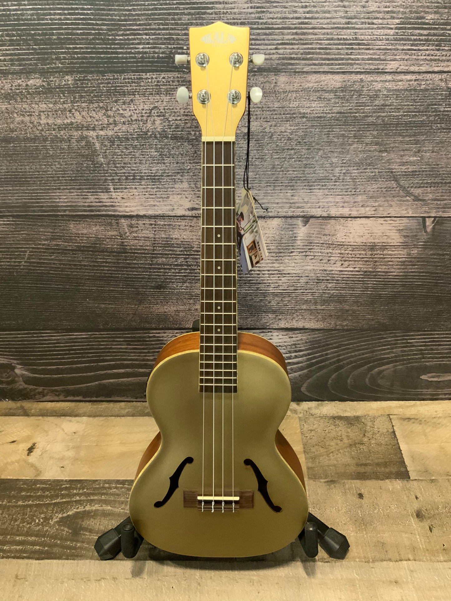 Kala Kalamazoo Gold Archtop Tenor Ukulele w/EQ KA-JTE-KZGD