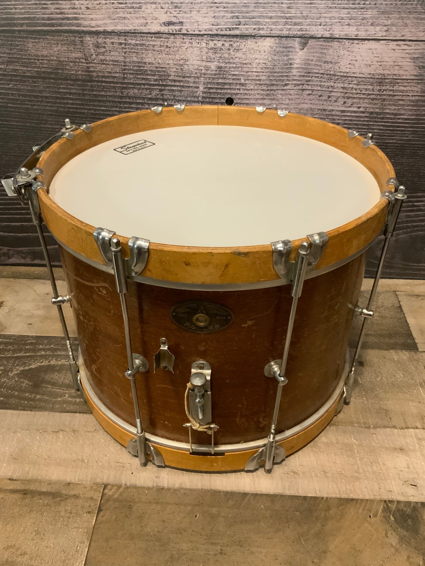 Rogers 14” Wood Marching Parade Snare Drum (vintage, fair condition)