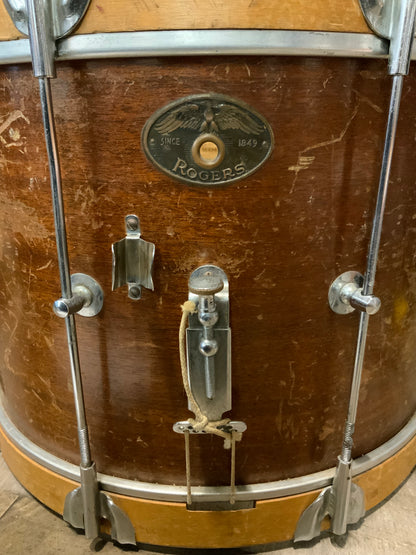 Rogers 14” Wood Marching Parade Snare Drum (vintage, fair condition)