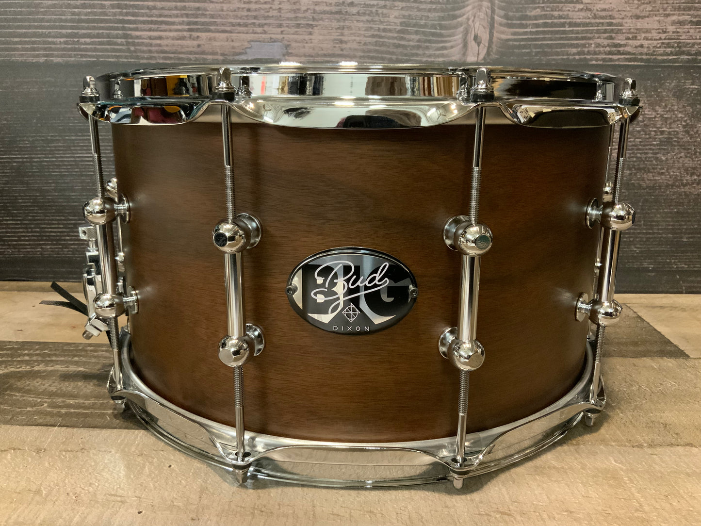 Dixon Gregg Bissonette Big Bud Signature 8” x 14” Walnut Snare Drum