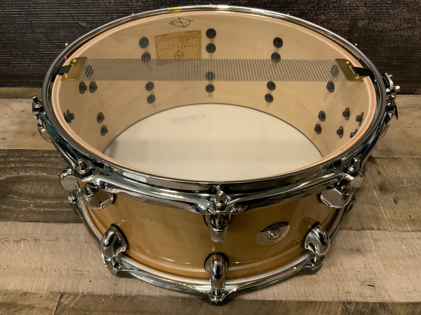 Dixon PDSCST654N Cornerstone 6.5” x 14” Snare Drum - Natural Gloss